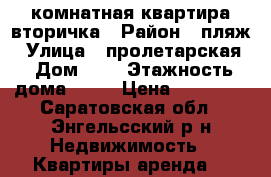 1 комнатная квартира вторичка › Район ­ пляж › Улица ­ пролетарская › Дом ­ 1 › Этажность дома ­ 10 › Цена ­ 12 000 - Саратовская обл., Энгельсский р-н Недвижимость » Квартиры аренда   